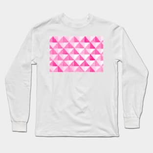 Watercolor quilt - pink Long Sleeve T-Shirt